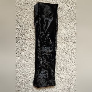 Black Velvet Tie Headband
